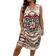 Shein Plus Womens Retro Floral Print Sleeveless Casual Dress