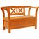 vidaXL Storage Acacia 119x76x44 cm Solid Wood Pine Garden Bench