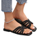 Shein Glass Rhinestone Casual Fashion OpenToe Flat Sandals For Women