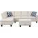 Alger 98" Facing Chaise Sofa 98" 5 Seater