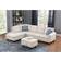 Alger 98" Facing Chaise Sofa 98" 5 Seater
