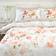 Dunelm Evelyn Rose Coral Duvet Cover Orange (220x260cm)