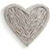 Dunelm Large Wicker Heart Sandstone Sandstone Wall Decor 60x60cm