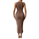 Shein Sommer Lässig Kleid mit gerafftem Taillenbereich und schmaler Passform ohne Ärmel, Einfarbig