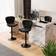 Direct Wicker Set of 2 Bar Black Seating Stool 42.9" 2pcs