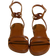 Shein Women Brown Flat Crossed Open Toe LaceUp Sandals Summer OneStrap Buckle Ankle Strap Sandals