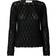 Selected Femme SLFNiva LS Knit O-neck - Black