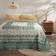 Dunelm Antigoni Bedspread Bedspread Green (235x235cm)