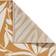 Catherine Lansfield Sorral Leaves Ochre Rug - White, Yellow 80x150cm