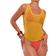 Shein Gelbes eng anliegendes Netz Tank Top
