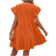 Shein Damen Lässig Sommerkleid mit rundem Ausschnitt, einfarbig, mit Rüschensaum