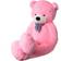 TE-Trend Rosa jätteplysch nallebjörn, XXL, stor nallebjörn, gosig björn, gosedjur, rosett, 200 cm, plyschbjörn, rosa