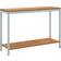 vidaXL Udendørs Bord Naturlig Grå 35x110x75 cm Massivt Træ og Stål