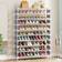 Tribesigns 10 Tiers Grey Shoe Rack 34x63.6"