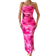 Shein Sommerlich lässiges, elegantes, blumengedrucktes Fishtail-Hem-Trägerkleid