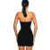 Shein Fitted Sleeveless Dress With Metal Decor - Open Neckline