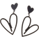 Shein Heart Drop Earrings