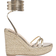 Shein Cuccoo Thick Bottom Wedge Heel Strappy Sandals For Summer Gold EUR36,EUR37,EUR38,EUR39,EUR40,EUR41