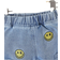 Shein Baby Boys Casual Cute Cartoon Face Denim Pants