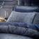 Dunelm Haven Paisley Chenille Duvet Cover Blue (200x200cm)