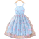 Shein Tween Girls' Mesh Floral Embroidery Spaghetti Strap Dress