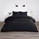 OHS Filled Pinsonic Grid Panel Duvet Cover Black (200x200cm)