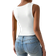 Shein Einfarbiges Crop Tank Top mit quadratischem Ausschnitt