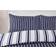 my home Ocean Stripe Set - Navy - Double Duvet Cover Blue