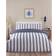 my home Ocean Stripe Set - Navy - Double Duvet Cover Blue