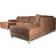 Ebuy24 Nordic U-Soffa Högervänd Cognacfärgad Läder Soffa 288cm 4-sits