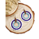 Shein 1pair Zinc Alloy Bead Decor Color Block Round Drop Earrings For Women For Daily Life