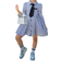 Shein Young Girl Casual Mother-Daughter Dress - Striped
