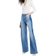 River Island Denim Side Stripe Barrel Jeans - Blue