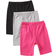 Shein pcsSet Summer Girls Casual Solid Color Bermuda Shorts Outfit