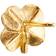 Flora Danica Jewellery Large Four-Leaf Clover Earrings - Gold