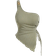Shein Plus Asymmetrical Hem Army Green Tank Top For Women