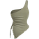 Shein Damen Große Größen Tank Top mit asymmetrischem Saum, armeegrün