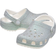 Crocs Kid's Classic Iridescent Glitter Clog - White