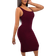 Shein Half Button Ribbed Knit Bodycon Dress