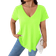 Shein Plus Solid VNeck Short Sleeve Casual TShirt