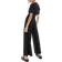 ASOS DESIGN Jumpsuit Med Brede Ben Og Rynker - Sort