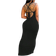 Shein Plus Sexy Strappy Backless Bodycon Dress With FloorLength Hem For Summer