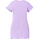 Shein Little Girls' Knitted Solid Color Round Neck Butterfly Patterned Casual Dress