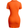 Shein Womens VNeck Ribbed Bodycon Mini Orange Dress