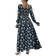 Shein Elegantes Kleid Mit Blumen-Muster - Gerüschtem Kragen