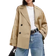 ASOS DESIGN Short Trench Coat - Stone Neutral