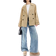 ASOS DESIGN Short Trench Coat - Stone Neutral