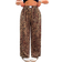 Shein Plus Size Leopard Print Wide Leg Pants - Casual