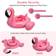 Baby Pool Float with Canopy,Flamingo Inflatable Swimming Ring,Infant Pool Floaties Swimming Pool Sunshade Toys for Baby Girls Boys Toddlers Pink