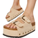Shein Open Toe Double Buckle Footbed Sandals